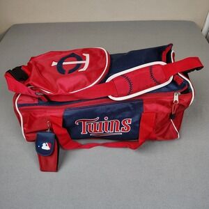 Vintage Minnesota Twins Baseball Duffle Sports Bag Vented Cleat Pocket  MLB EC